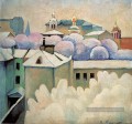 paysage d’hiver urbain 1914 Ilya Mashkov